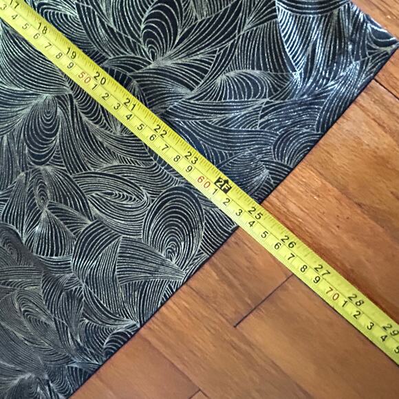 1980s Cherry Hill Metallic Silver Gold Vintage Abstract Blouse Size M - Picture 15 of 16